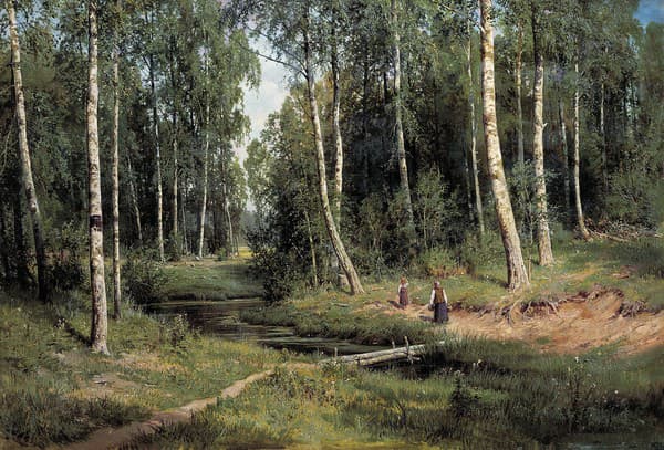 Potok v brezovom lese (1883)
