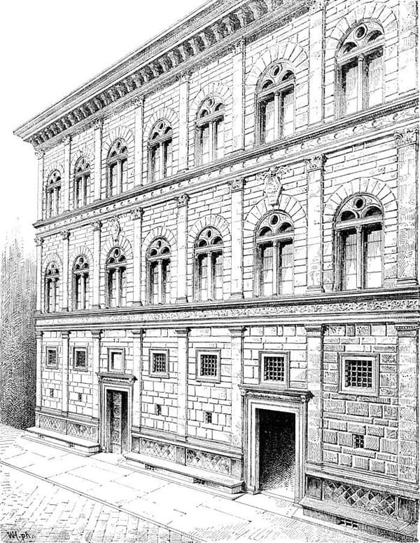 Fasáda Palazzo Rucellai