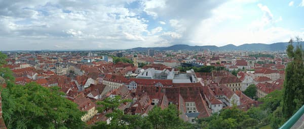 Výhľad na Graz zo