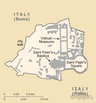 Vatikán mapa