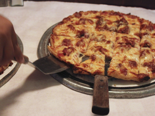 Chutná pizza na ráno.