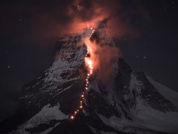 Krásna svetelná show.