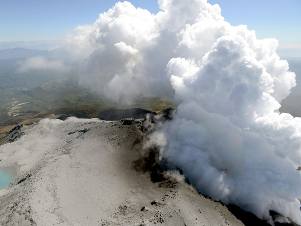 Japonská sopka Ontake