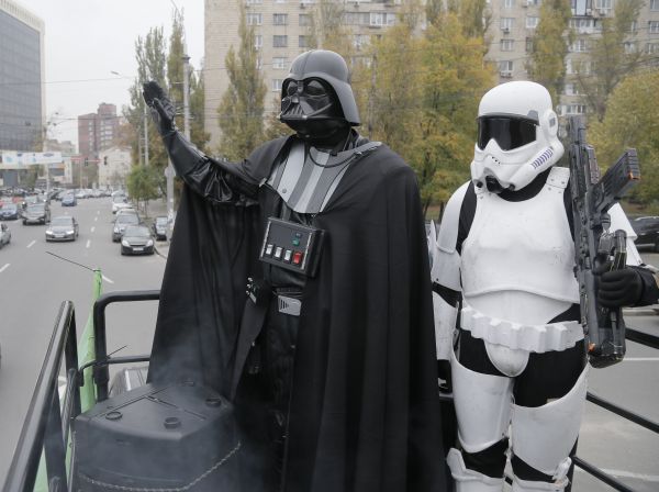 Darth Vader, líder ukrajinskej Internetovej strany