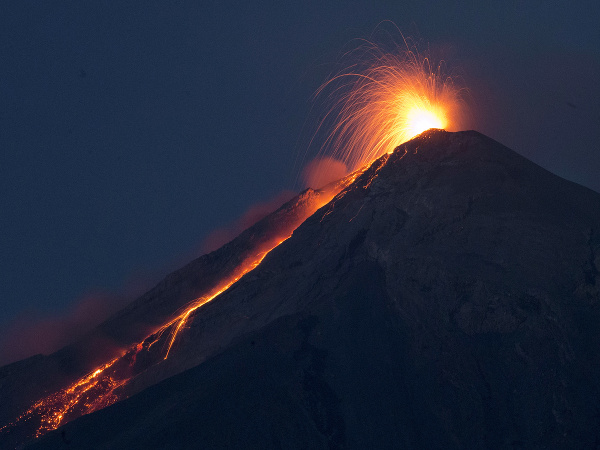 Sopka v Guatemale