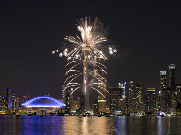 Ohňostroj v Toronte