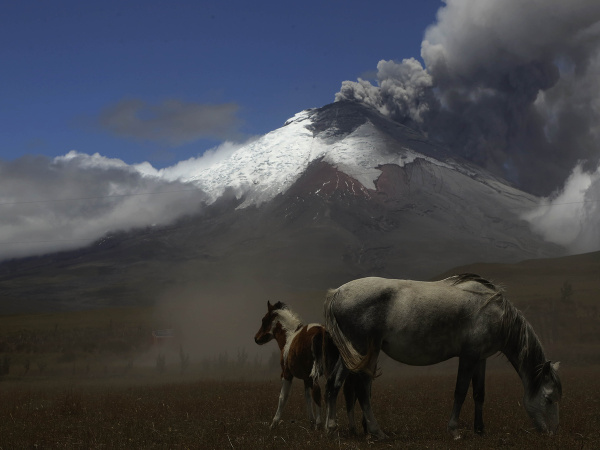 Sopka v Ekvádore