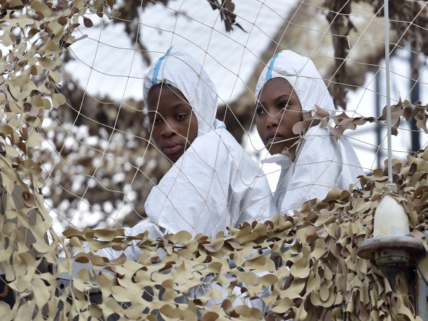 Čakajúce migrantky