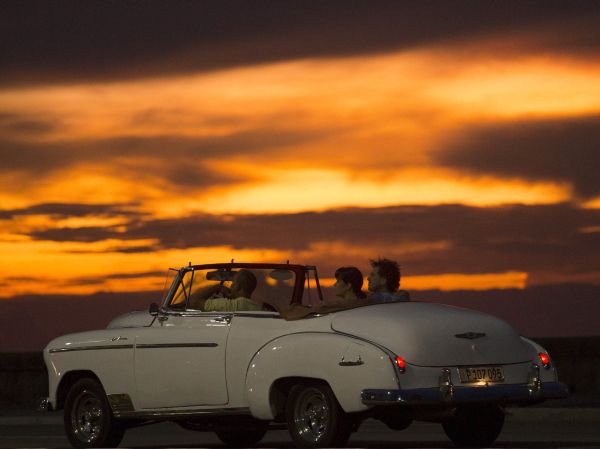 Západ slnka nad Havanou