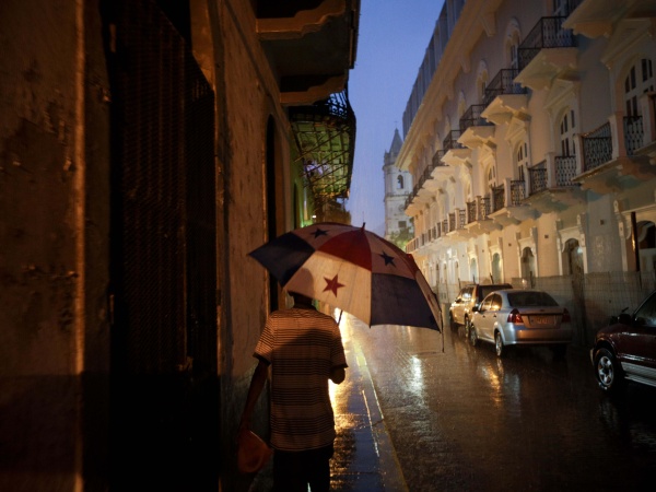 Daždivý deň v Paname