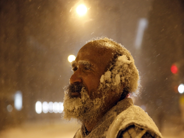 Snehové víchrice v USA