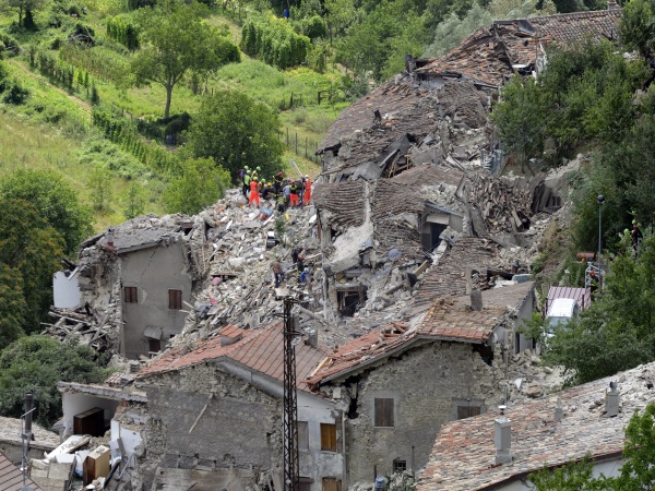 Ničivé zemetrasenie v Taliansku