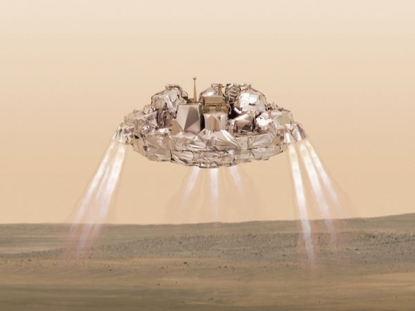 Sonda pristáva na povrch Marsu