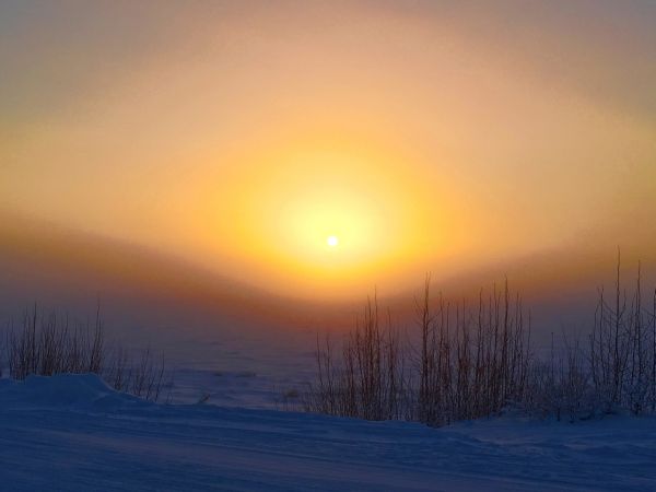 Mrazivá zima na Aljaške