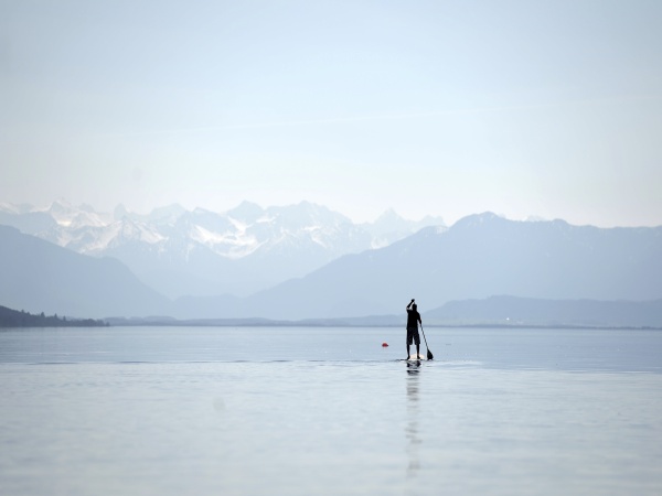 Surfer na Starnbergerskom jazere 