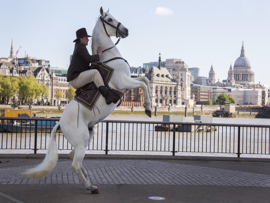 Kovboj v centre Londýna 