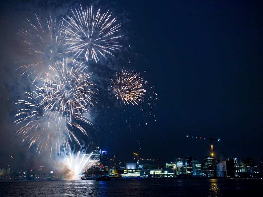 Nádherný ohňostroj