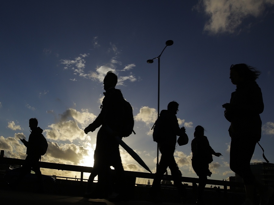 Západ slnka na London Bridge