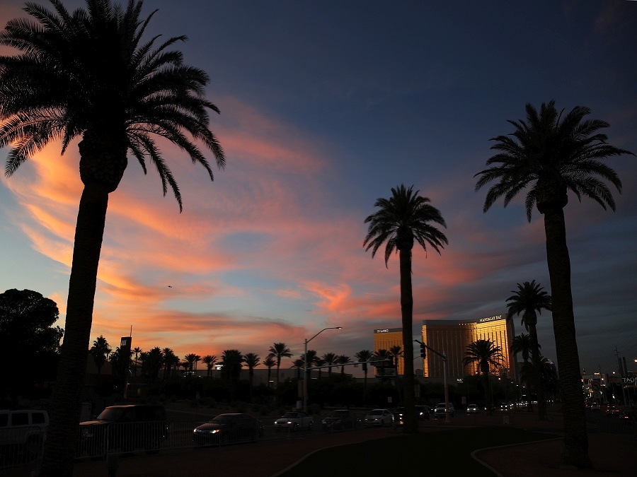 Západ slnka v Las Vegas
