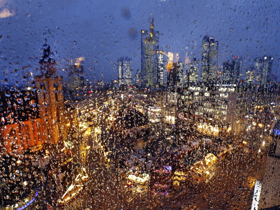 Dážď vo Frankfurte