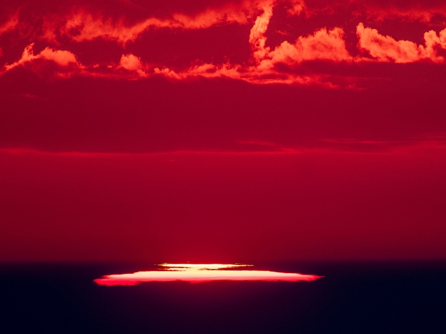 Ohnivý východ slnka