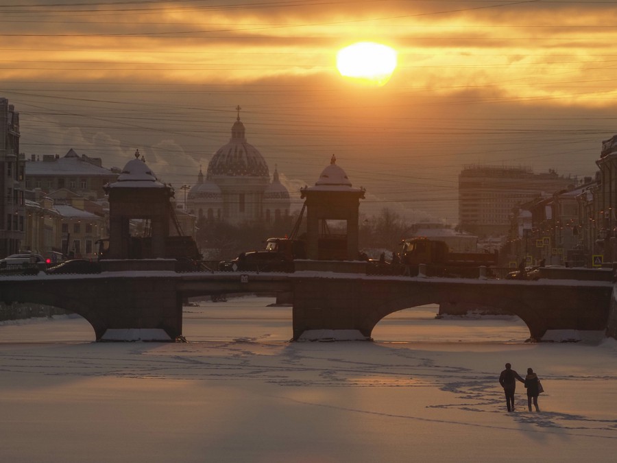 Prechádzka po zamrznutej rieke
