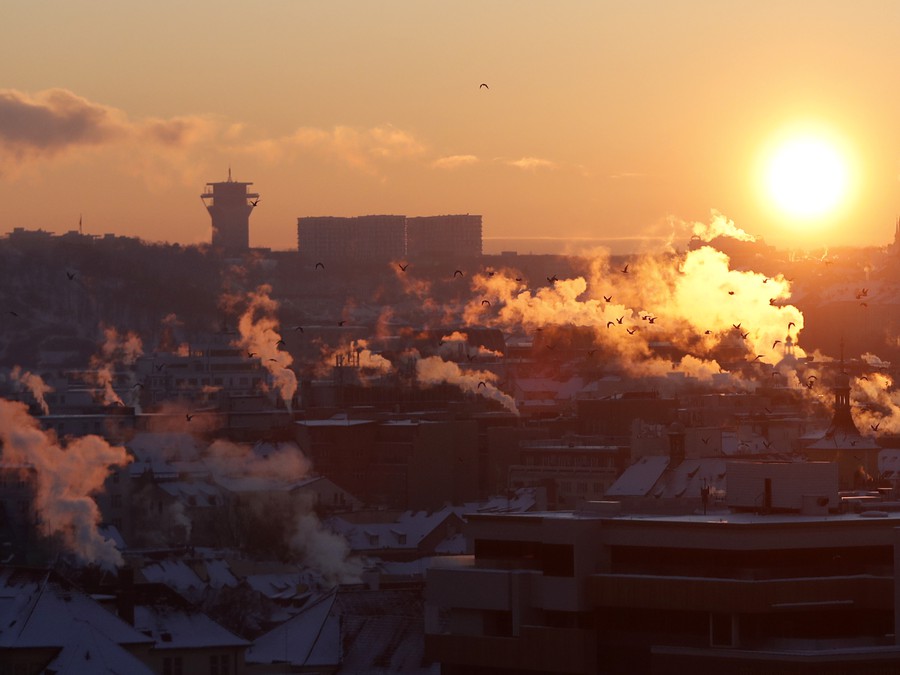 Takmer zahalené mesto