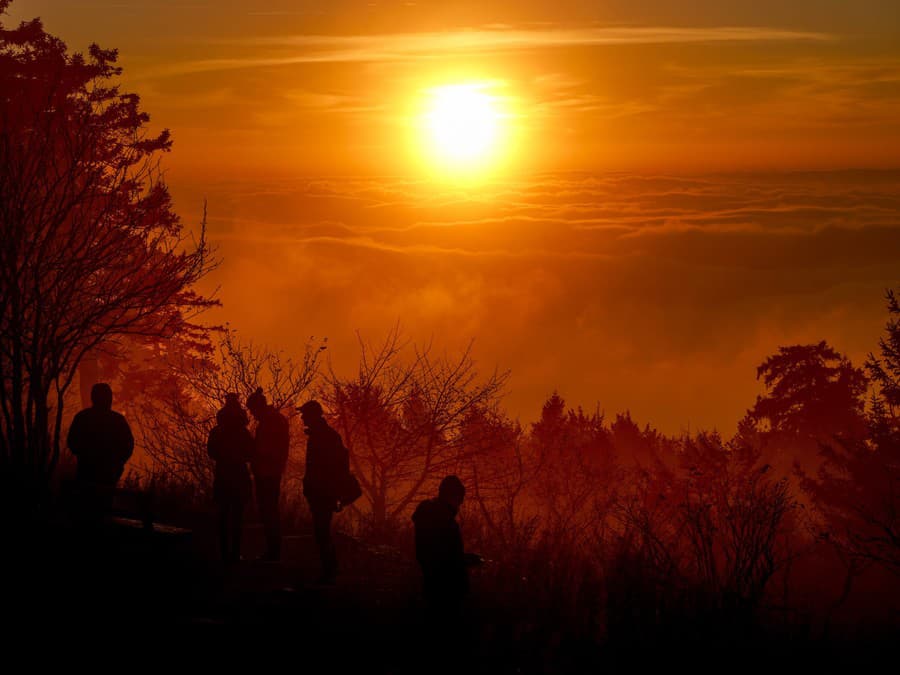 Prekrásny západ slnka.