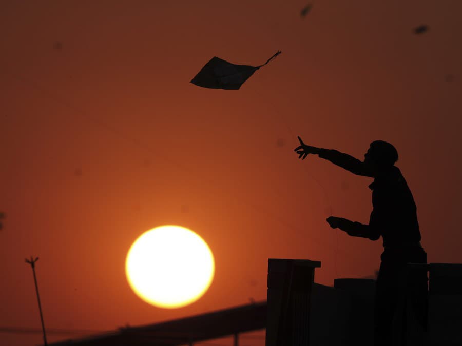 Šarkan a západ slnka