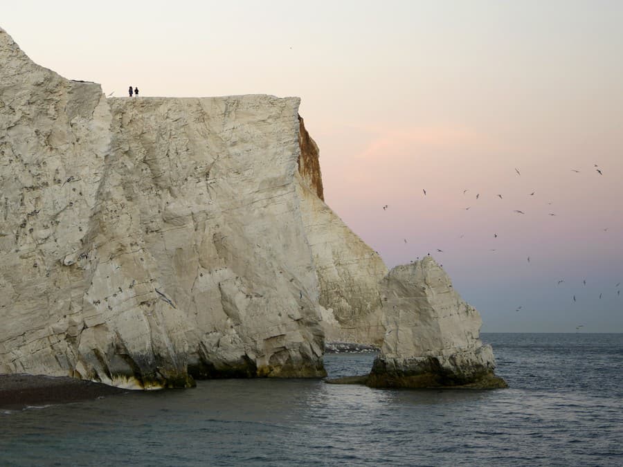 Západ slnka z útesu