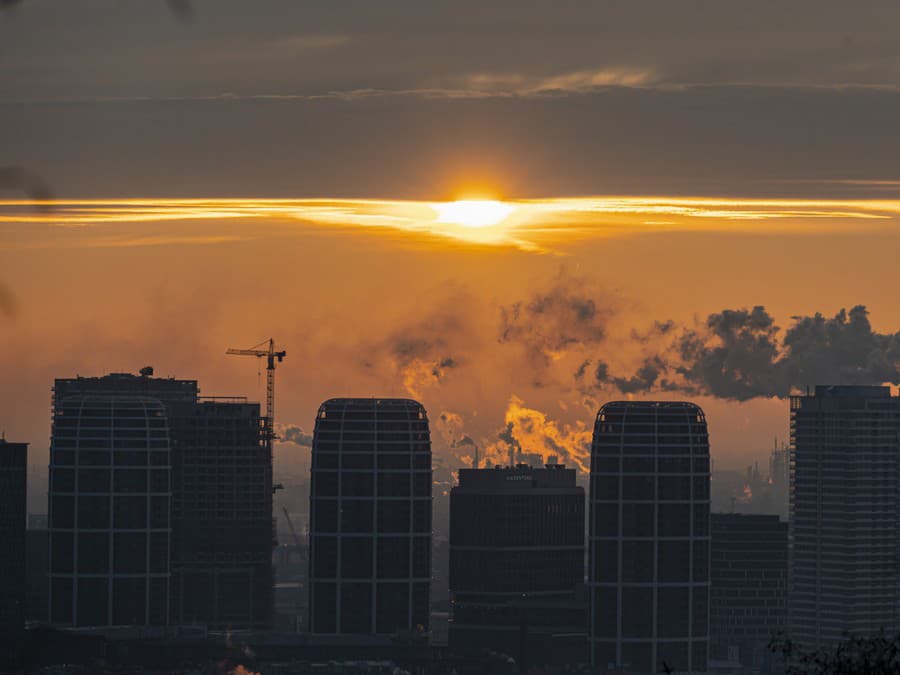 Zimné ráno v Bratislave