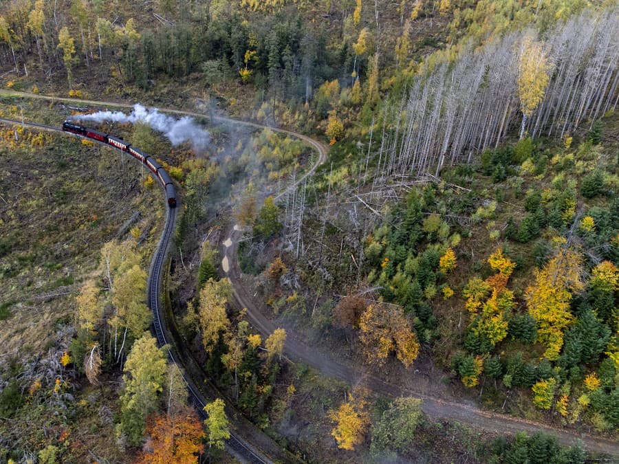 Farebná cesta vlakom