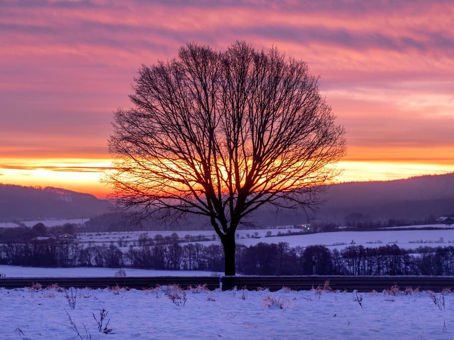 Krásny východ slnka