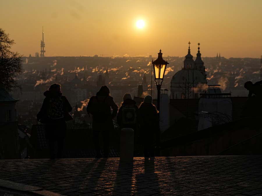 Mrazivé ráno v Českej metropole