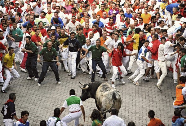 Tragický beh v Pamplone