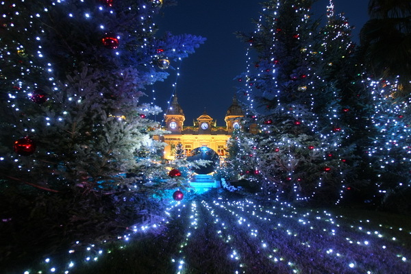 Vianočná výzdoba v Monaku