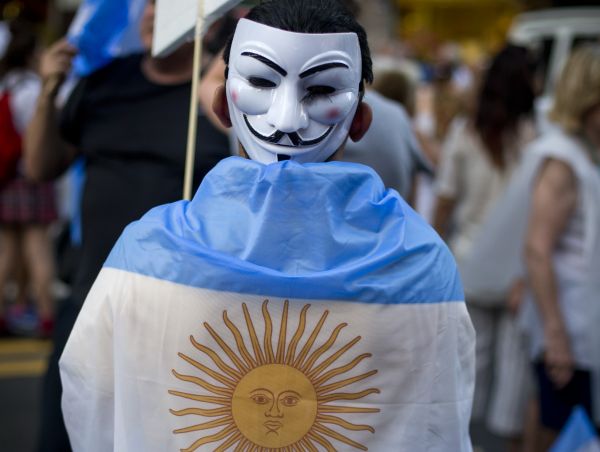 Protivládne protesty v Argentíne