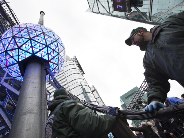 Prípravy na nový rok v New Yorku