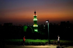 Západ slnka v Káhire