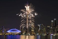 Ohňostroj v Toronte