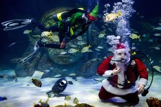 Podmorský Santa Claus