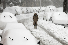 USA ochromila snehová búrka. 