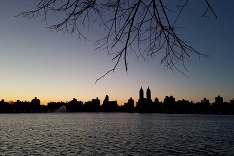 Západ slnka v New Yorku