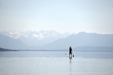 Surfer na Starnbergerskom jazere 