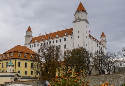 Bratislavský hrad počas jesene