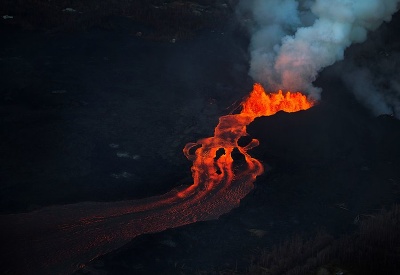 Láva sopky Kilauea Láva sopky Kilauea