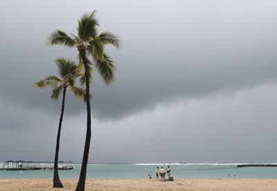 Búrka na Havaji