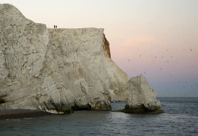 Západ slnka z útesu