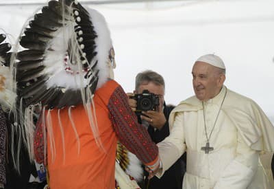 Pápež František na návšteve Kanady