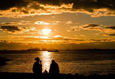 Romantický západ slnka